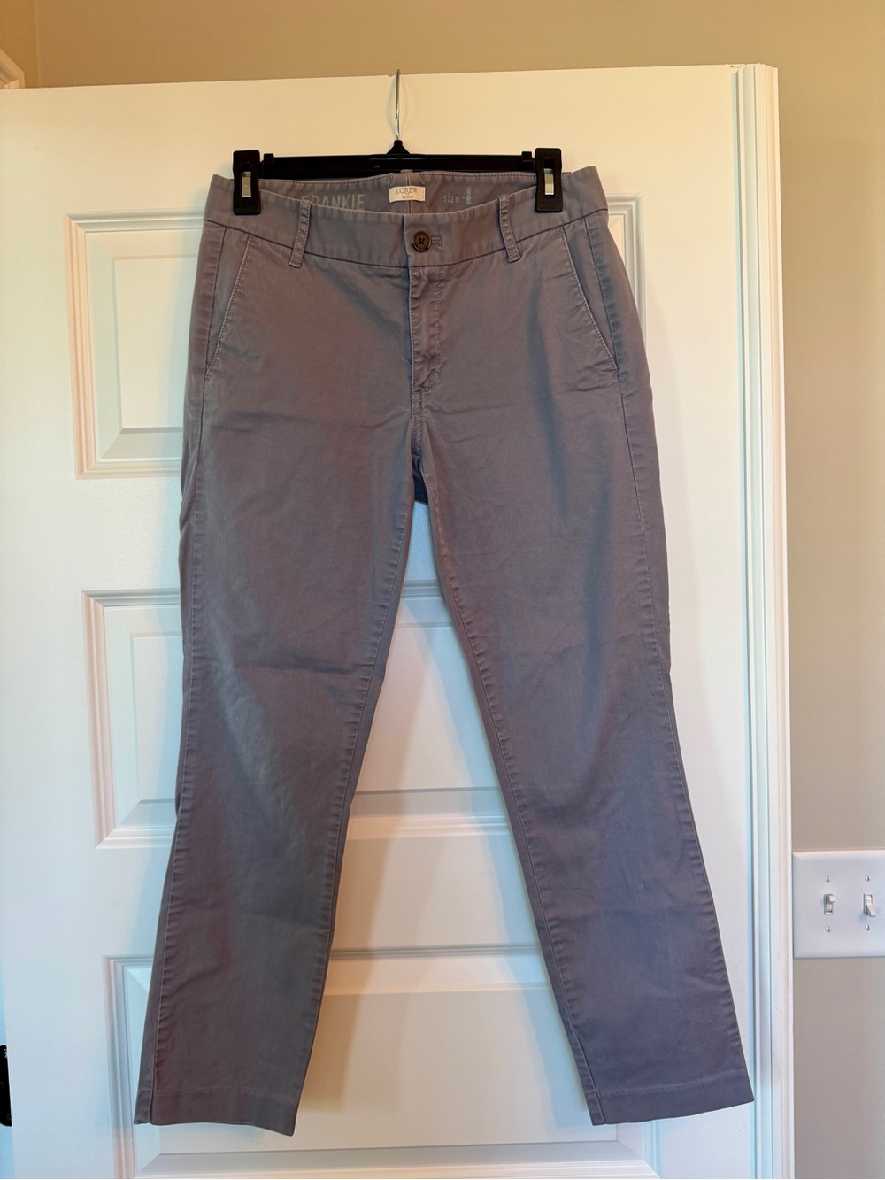 JCrew Frankie Gray Casual Chino Pants - Ankle